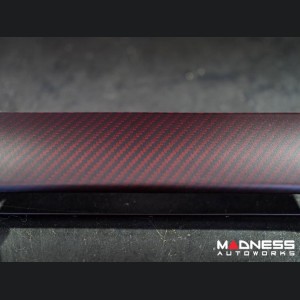 Alfa Romeo 4C Carbon Fiber Control Panel Frame Cover - Dark Red Candy